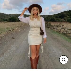 Piral cream mini dress
